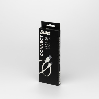 Bullet USB vads - Type C vads 1m, 2A 10W