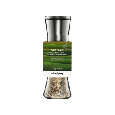 Salt Odyssey Jūras sāls ar Vidusjūras garšaugiem 160g
