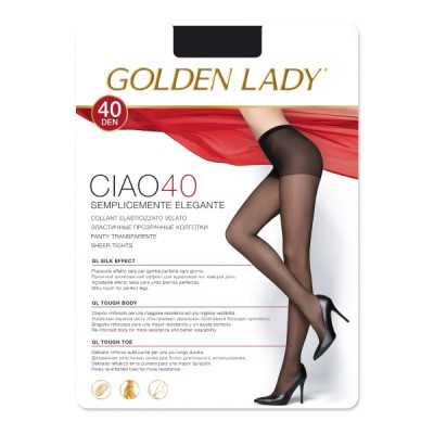 Golden Lady Ciao 40den 4-L NERO zeķubikses