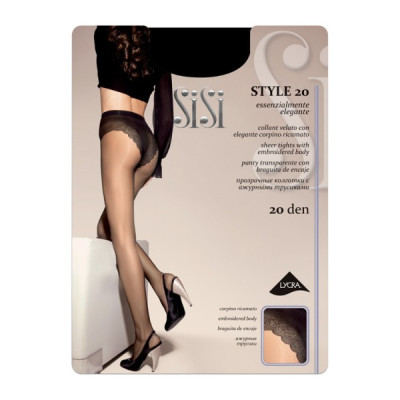 SiSi Style 20den 2-S AVORIO zeķubikses
