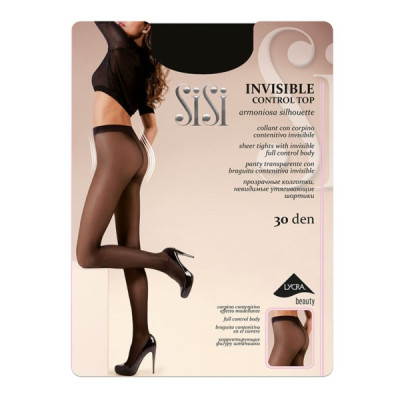 SiSi Invisible Control Top 30den 4-L LONDRA zeķubikses